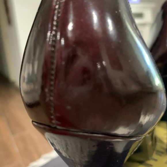 Vtg Stuart Weitzman Prune Patent Stilettos Sz9M - Picture 4 of 8